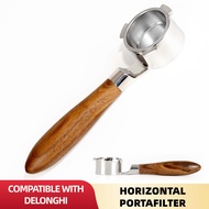 NEOUZA Espresso Bottomless Portafilter 51mm ดีไซน์ก้นแบนสำหรับการวางที่มั่นคง เข้ากันได้กับเครื่องชง