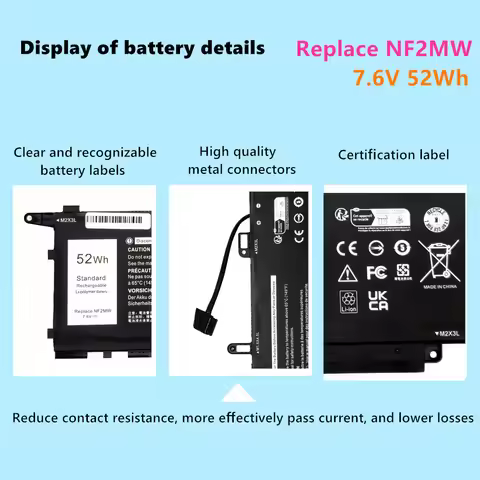 NF2MW Laptop Battery For Dell Dell Latitude 7400 9410 2-in-1 Series 02K0CK 0C76H7 0CHWV6 11P1P 41M98