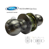 St Guchi SGCD-4300 / SGCD-4500 Door Knob Cylindrical Lock SUS304 Stainless Steel (Gun Grey / Silver)