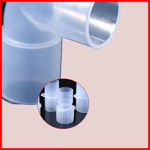 15mm to 22mm Anesthesia Breathing Circuit Connector – Corrugated Straight Tube, PP Material – Veteri