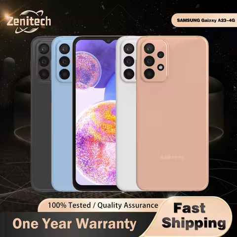 Original Samsung Galaxy A23 A235F A235N 4G Mobile Phone 6.6'' 4GB RAM 64GB/128GB ROM CellPhone Fast 