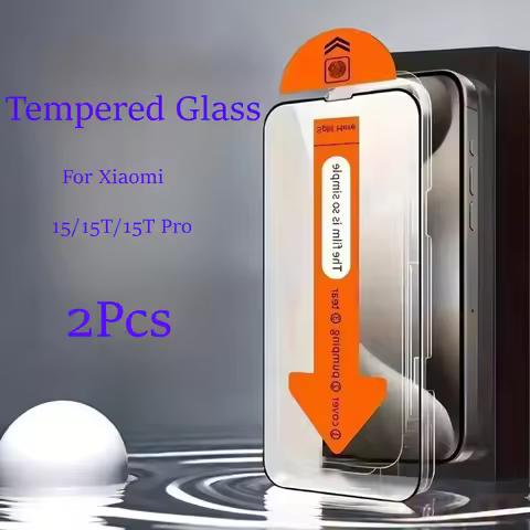 2pcs HD Tempered Glass For Xiaomi Mi 15T Pro/15T/Mi15 /17T Pro/17 Pro Max/Mi 17 Ultra Dust-Free Inst