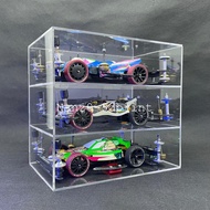 Tamiya Mini 4WD Acrylic Car Shelf Display Container Accessories Box Display - N3D