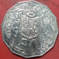 koin asing 50 cents Australia 2013 TP 3234