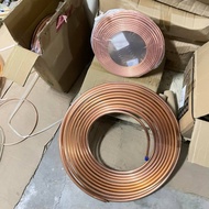 1 rolls copper for installation aircond copper pipe 2hun 3hun 4hun 1/4‘’ 3/8‘’ 1/2‘’ copper tube