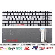 ASUS G551 G771 GL551 GL552 GL771 N551 N552 N751 N752 0KNB0-662BUS00 0KNB0-662BUI00 SILVER KEYBOARD
