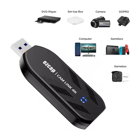 Ezcap331P 4K HDMI Video Capture Card USB3.1 1080P60 Game Recorder for DSLR Camera PS5 Xbox Switch Li