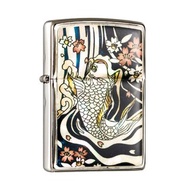 【ZIPPO官方旗艦店】貝殼七彩鯉魚防風打火機 ZA-5-180