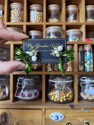 獨家貨品  UV膠蝴蝶結耳環 耳環 禮物 手作耳環