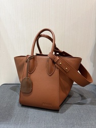 Rabeanco LU Top Handle Bag (Brown Leather) 啡色真皮手袋 翅膀包