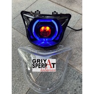 Lampu depan jupiter MX KING biled billed MATRIX