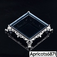 【Ready Stock】Pyramid Ornament Base Crystal Metal Light Luxury Base Jewelry Display Plate Mineral Lab