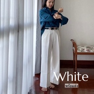 Hyde - Traveler Pants(1) - กางเกงลินินเอวสูง(งานอัดกาว) 10 สี