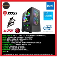 Gaming Office Value PC Desktop Intel Core i3-12100/ 8GB / 16GB / 256GB / 512GB / Intel UHD Graphics/