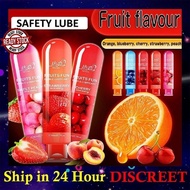 SAFETY Fruit Lubricant Fruits Fun 80ml Water Soluble Fruity Lubricant Lube Minyak Fruit Pelincir Jel