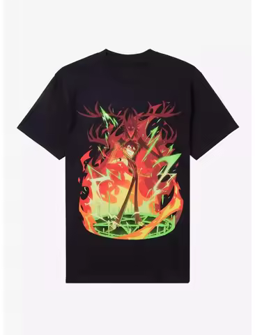 2026 Hot Anime Hazbin Hotel Rosie Alastor Ace Men and Women Summer Soft Streetwear Comfort Vintage P