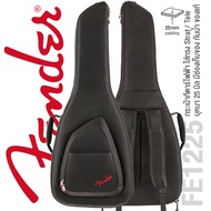 Fender® Electric Guitar Gig Bag กระเป๋ากีตาร์ไฟฟ้า บุฟองน้ำหนา 25 มิล แบบแข็ง ซิปกันน้ำเข้า สำหรับมืออาชีพ ของแท้ รุ่น FE1225