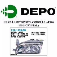 HEAD LAMP TOYOTA COROLLA AE100 1992 CRYSTAL RH