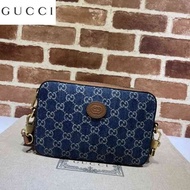LV_ Bags Gucci_ Bag Interlocking Double Shoulder 699133 Woman Embossing Handbag Leather Ophidi T542