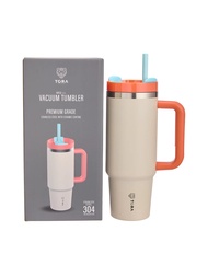 Tora แก้วน้ำสแตนเลส เก็บความเย็น พร้อมหลอดดูด รุ่น 2025 Collection ความจุ 852 มล.