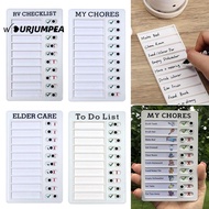 Self-discipline Punch Card My Chores Plastic Memo Reusable Planning Board