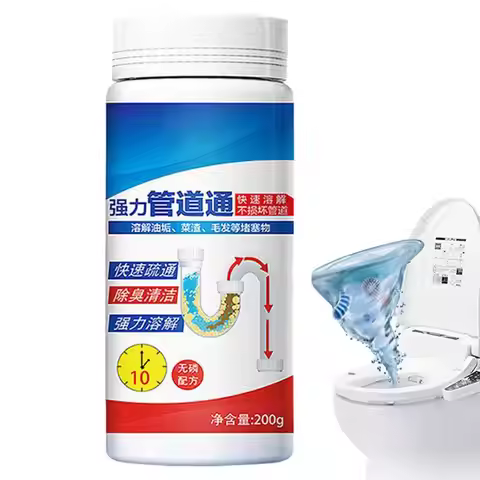 Sink Clog Remover Multipurpose Powerful Drain Clog Remover Safe Drain Opener Powder Toilet Clog Remo