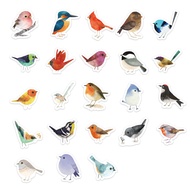 46pcs Bird Stickers Cartoon Cute Animals Hand DIY Material Stickers，Stationery Decoration Stickers Suitable  For Photo Albums Diaries Cups Laptops Mobile Phones Scrapbooks
