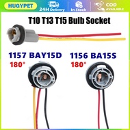 Car Lamp Holder 1156 1157 Bulb Socket BAY15D Lamp Holder Adapter Base Connector For Brake Light