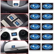 10PCS 3D Car Styling Decorative Epoxy Resin Emblem Badge Sticker Decals For Subaru Forester SG5 SH I