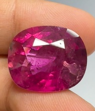 beautiful rubellite tourmaline17.72cts 18.5x15.4x9.7mm 100% natural gemstone