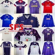 SFS Premium Retro 1983-99 ACF Fiorentina Soccer Jersey Sports T-Shirt Fan Version S-2XL