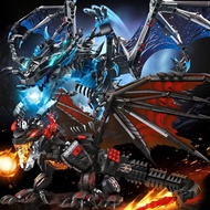Compatible Frost Dragon Huge Flying Dragon Building Blocks Assembling Toys Boy Gifts Dinosaur Lava B