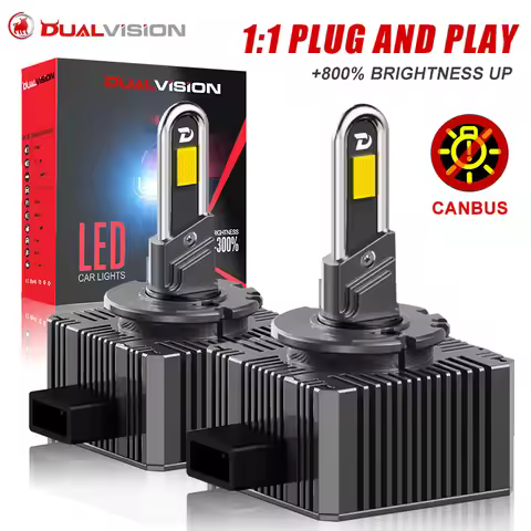2PC D3S D1S LED Headlights Canbus 1:1 HID D2S D4S D8S D1R D2R D3R D4R Auto Lamp 1600000LM 1200W Plug