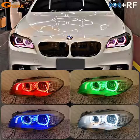 For BMW 5 Series F10 F11 F18 520i 523i 528i 530i 535i M5 Bluetooth App DTM Style Multi Color RGB Led