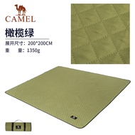 CAMEL CROWN เสื่อปิคนิคกลางแจ้งแผ่นรองสำหรับออกนอกบ้านกันน้ำหนาพกพาได้สำหรับฤดูใบไม้ผลิออกนอกบ้านเต็นท์กันความชื้นเสื่อหญ้า