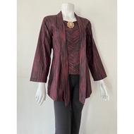 Maroon Drizzle kebaya Top