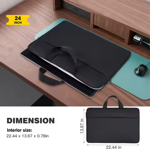 UPERFECT Laptop Sleeve Bag 22inch For Monitor Notebook Tablet With Large Capacity Durable Handle-Wat