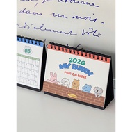 2026 calendar desk calendar 2026 Korean dailylike Cute Cartoon Illustration 2026 Mini Desk Calendar 