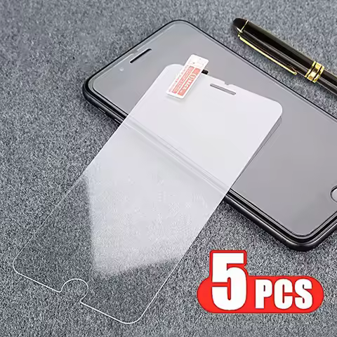 5Pcs Tempered Glass For iPhone 6 6s Plus Screen Protector Film