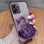 สำหรับ Infinix Hot 60 60 I Hot 60 Pro Hot60Pro + Hot60i Hot 60 4G 5G 2025 3D ทรายไหลสี่มุมป้องกันปลอ