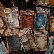 Journal GO 10pcs The Rust Seal is Eroded Rustic Sticky Material Paper Vintage Junk Journal Scrapbook