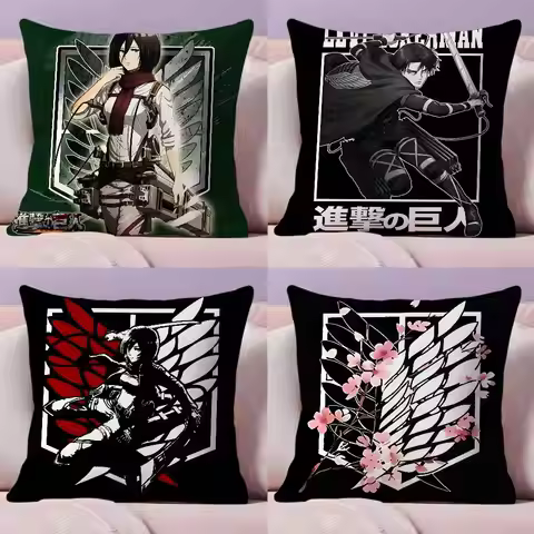 Anime A-Attack on T-Titan Pillow Case Pillowcase Ultra Soft Skin Friendly Fabric Cloud Like Comfort 