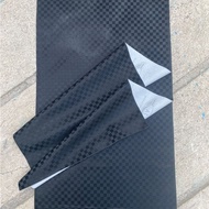 Plain black 3D chess pattern motorcycle seat cover - 3D carbon chess pattern motorcycle seat cover