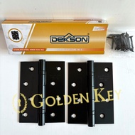 Dekson Dekkson 4 Inch ESS DL 4X3X2MM 2BB BK Black Door Hinge