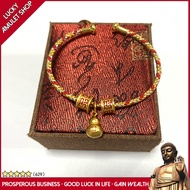 LN-Tibetan Totem Copper Gourd Red Gold String Bracelet 2023 Lucky Charm Lady Bracelet Temple Blessin
