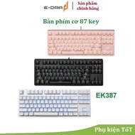E-dra EK387L Gaming Mechanical Keyboard Pink / White / Black LED Rainbown, RGB (Blue, Brown, Red Swi