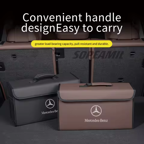 Mercedes Benz A B C E R S Class A35 C43 GLA GLB GLC GLK SLK CLA CLS ML GL SL Car Trunk Storage Box F