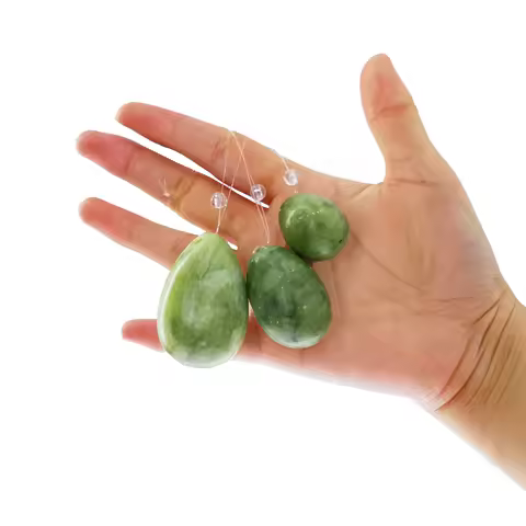 Natural Jade Egg Kegel Women Pelvic Floor Muscle Kegel Exercise Yoni Egg Massage ball Tightening Vag