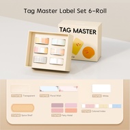 NIIMBOT Tag Master Label Sticker Set 6-roll and 9-roll Pack For D110 D11 D101 H1S Refill Paper for H
