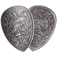 2022 Shield of Henry II de France 2 oz .999 Silver Shield Stacker Series in Mint's Original Capsule